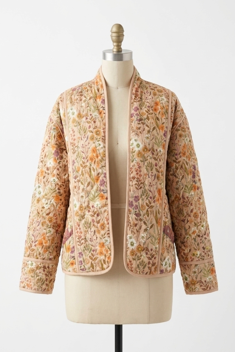 NEW SIMPLY SOUTHERN reversible floral jacket in multi